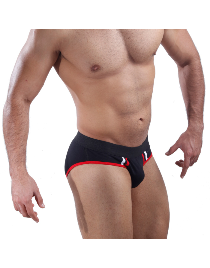 SPORT BRIEF NEGRO-CHICA