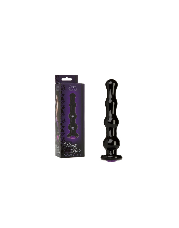 DILDO DE CRISTAL BLACK ROSE VIOLET