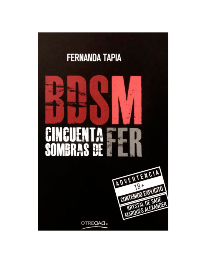LIBRO BDSM CINCUENTA SOMBRAS DE FER
