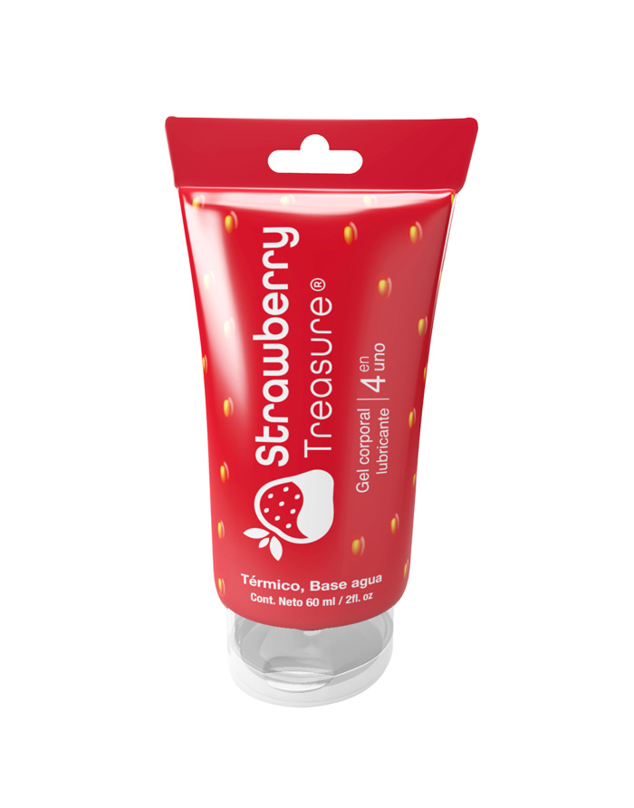 LUBRICANTE 4EN1 STRAWBERRY BY TREASURE 60ML