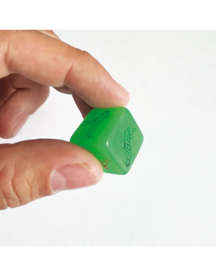 DADO EROTICO DE 6 CARAS GLOW IN THE DARK