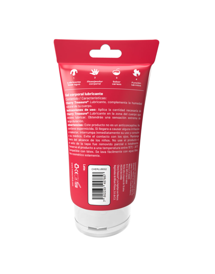 LUBRICANTE 4EN1 CHERRY BY TREASURE 60ML