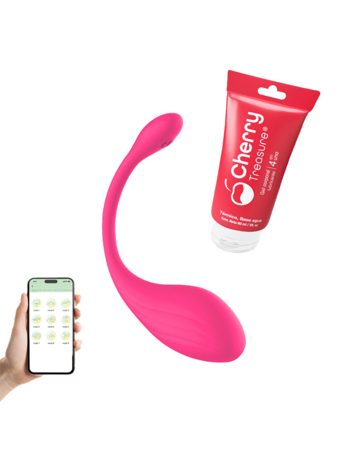 Vibrador Goose + Lubricante Treasure Cherry 60ml