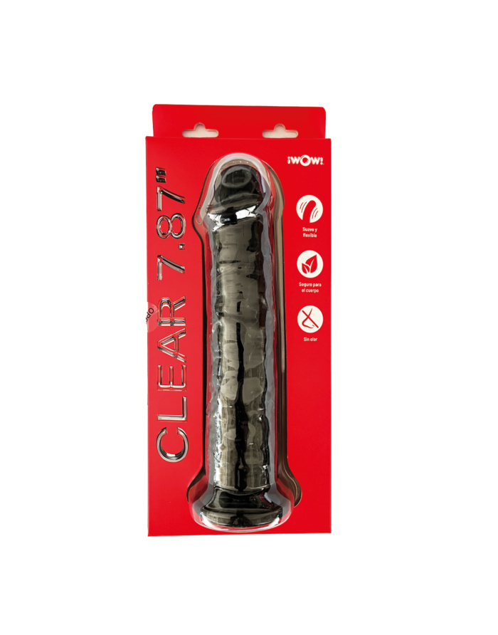 DILDO JELLY CLEAR 7.8